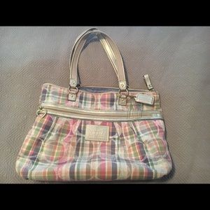 Plaid Coach Purse